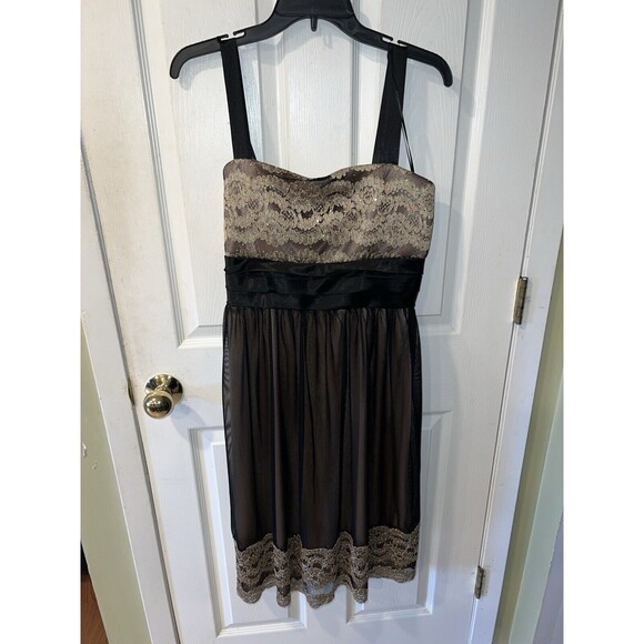 Dressbarn Collection Dress Womens 16 Midi Lace Babydoll whimsigoth Fairycore y2k - Picture 8 of 8